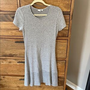 GAP Gray Ribbed Dress